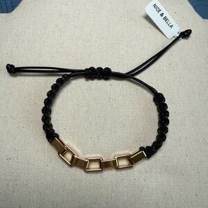 Nice & Bella Black and Gold Bracelet‎